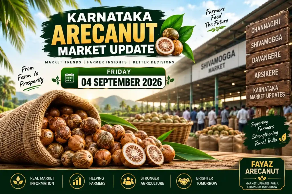 Karnataka Arecanut Market Update 4 September 2026